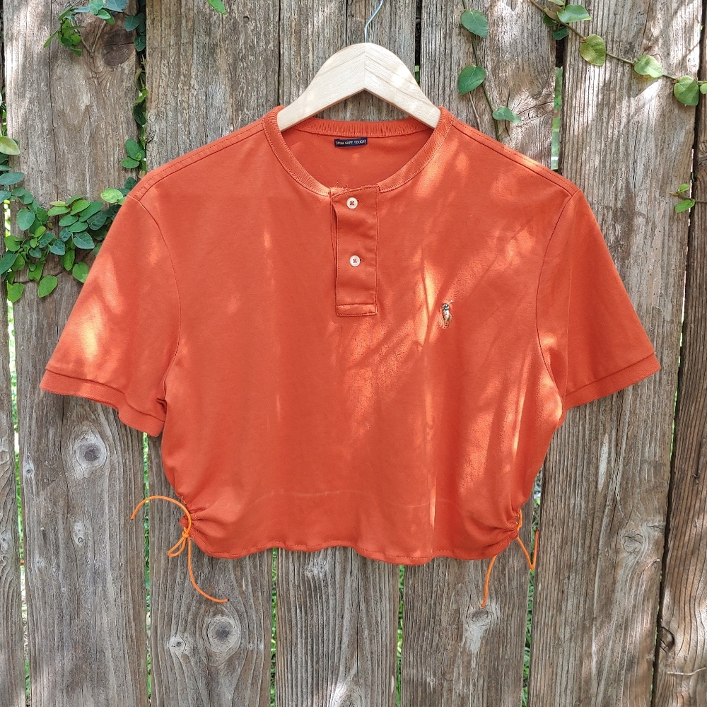 pumpkin orange crop top